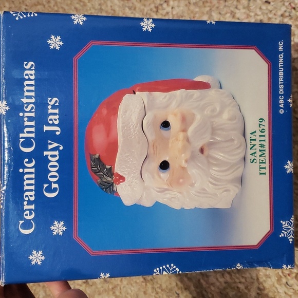 Ceramic Santa Christmas jar - Picture 1 of 7